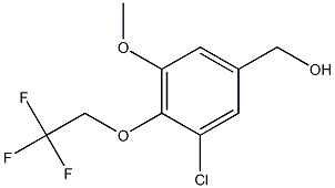 [3-chloro-5-methoxy-4-(2,2,2-trifluoroethoxy)phenyl]methanol 结构式