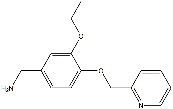 [3-ethoxy-4-(pyridin-2-ylmethoxy)phenyl]methanamine 结构式