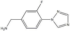 [3-fluoro-4-(1H-1,2,4-triazol-1-yl)phenyl]methanamine 结构式
