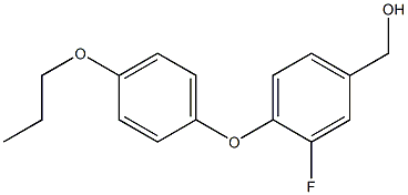 [3-fluoro-4-(4-propoxyphenoxy)phenyl]methanol 结构式