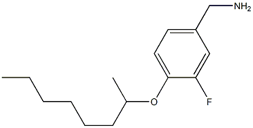 [3-fluoro-4-(octan-2-yloxy)phenyl]methanamine 结构式