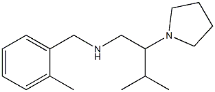 [3-methyl-2-(pyrrolidin-1-yl)butyl][(2-methylphenyl)methyl]amine 结构式