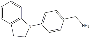 [4-(2,3-dihydro-1H-indol-1-yl)phenyl]methanamine 结构式