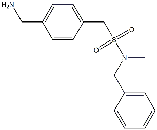 [4-(aminomethyl)phenyl]-N-benzyl-N-methylmethanesulfonamide 结构式