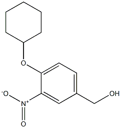 [4-(cyclohexyloxy)-3-nitrophenyl]methanol 结构式