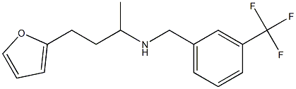 [4-(furan-2-yl)butan-2-yl]({[3-(trifluoromethyl)phenyl]methyl})amine 结构式