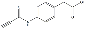 [4-(propioloylamino)phenyl]acetic acid 结构式