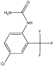 [4-chloro-2-(trifluoromethyl)phenyl]urea 结构式