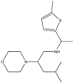 [4-methyl-2-(morpholin-4-yl)pentyl][1-(5-methylthiophen-2-yl)ethyl]amine 结构式