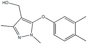 [5-(3,4-dimethylphenoxy)-1,3-dimethyl-1H-pyrazol-4-yl]methanol 结构式