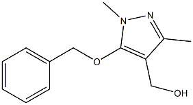 [5-(benzyloxy)-1,3-dimethyl-1H-pyrazol-4-yl]methanol 结构式