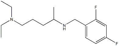 [5-(diethylamino)pentan-2-yl][(2,4-difluorophenyl)methyl]amine 结构式