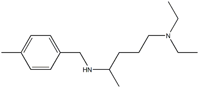 [5-(diethylamino)pentan-2-yl][(4-methylphenyl)methyl]amine 结构式