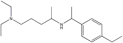 [5-(diethylamino)pentan-2-yl][1-(4-ethylphenyl)ethyl]amine 结构式