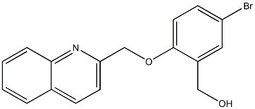 [5-bromo-2-(quinolin-2-ylmethoxy)phenyl]methanol 结构式