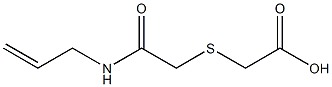 {[2-(allylamino)-2-oxoethyl]thio}acetic acid 结构式