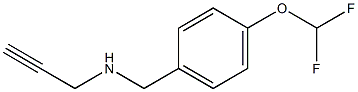 {[4-(difluoromethoxy)phenyl]methyl}(prop-2-yn-1-yl)amine 结构式