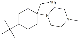 {[4-tert-butyl-1-(4-methylpiperazin-1-yl)cyclohexyl]methyl}amine 结构式