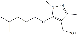 {1,3-dimethyl-5-[(4-methylpentyl)oxy]-1H-pyrazol-4-yl}methanol 结构式