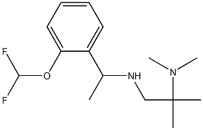 {1-[2-(difluoromethoxy)phenyl]ethyl}[2-(dimethylamino)-2-methylpropyl]amine 结构式