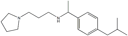 {1-[4-(2-methylpropyl)phenyl]ethyl}[3-(pyrrolidin-1-yl)propyl]amine 结构式