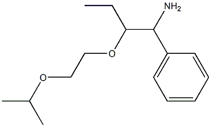 {1-amino-2-[2-(propan-2-yloxy)ethoxy]butyl}benzene 结构式