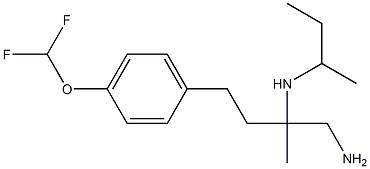 {1-amino-4-[4-(difluoromethoxy)phenyl]-2-methylbutan-2-yl}(methyl)propan-2-ylamine 结构式