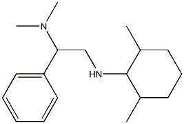 {2-[(2,6-dimethylcyclohexyl)amino]-1-phenylethyl}dimethylamine 结构式