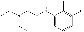 {2-[(3-chloro-2-methylphenyl)amino]ethyl}diethylamine 结构式