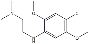 {2-[(4-chloro-2,5-dimethoxyphenyl)amino]ethyl}dimethylamine 结构式