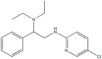 {2-[(5-chloropyridin-2-yl)amino]-1-phenylethyl}diethylamine 结构式