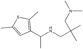 {2-[(dimethylamino)methyl]-2-methylpropyl}[1-(2,5-dimethylthiophen-3-yl)ethyl]amine 结构式