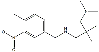 {2-[(dimethylamino)methyl]-2-methylpropyl}[1-(4-methyl-3-nitrophenyl)ethyl]amine 结构式