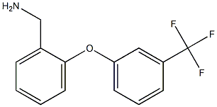 {2-[3-(trifluoromethyl)phenoxy]phenyl}methanamine 结构式