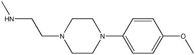 {2-[4-(4-methoxyphenyl)piperazin-1-yl]ethyl}(methyl)amine 结构式