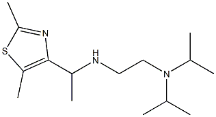 {2-[bis(propan-2-yl)amino]ethyl}[1-(2,5-dimethyl-1,3-thiazol-4-yl)ethyl]amine 结构式