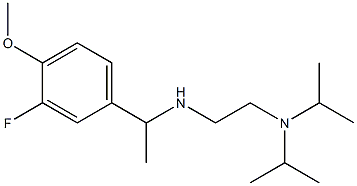 {2-[bis(propan-2-yl)amino]ethyl}[1-(3-fluoro-4-methoxyphenyl)ethyl]amine 结构式