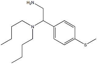 {2-amino-1-[4-(methylsulfanyl)phenyl]ethyl}dibutylamine 结构式