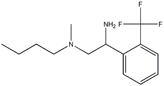 {2-amino-2-[2-(trifluoromethyl)phenyl]ethyl}(butyl)methylamine 结构式