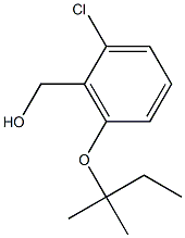 {2-chloro-6-[(2-methylbutan-2-yl)oxy]phenyl}methanol 结构式