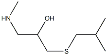 {2-hydroxy-3-[(2-methylpropyl)sulfanyl]propyl}(methyl)amine 结构式