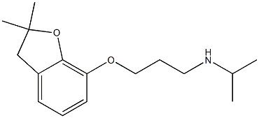 {3-[(2,2-dimethyl-2,3-dihydro-1-benzofuran-7-yl)oxy]propyl}(propan-2-yl)amine 结构式