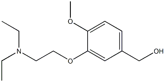 {3-[2-(diethylamino)ethoxy]-4-methoxyphenyl}methanol 结构式