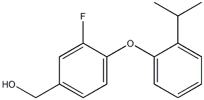 {3-fluoro-4-[2-(propan-2-yl)phenoxy]phenyl}methanol 结构式