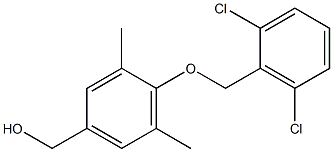 {4-[(2,6-dichlorophenyl)methoxy]-3,5-dimethylphenyl}methanol 结构式