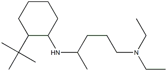 {4-[(2-tert-butylcyclohexyl)amino]pentyl}diethylamine 结构式