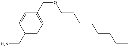{4-[(octyloxy)methyl]phenyl}methanamine 结构式