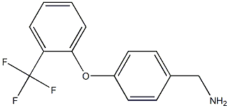 {4-[2-(trifluoromethyl)phenoxy]phenyl}methanamine 结构式