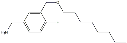 {4-fluoro-3-[(octyloxy)methyl]phenyl}methanamine 结构式