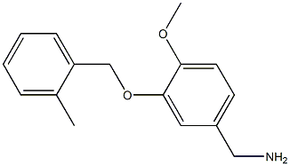 {4-methoxy-3-[(2-methylphenyl)methoxy]phenyl}methanamine 结构式